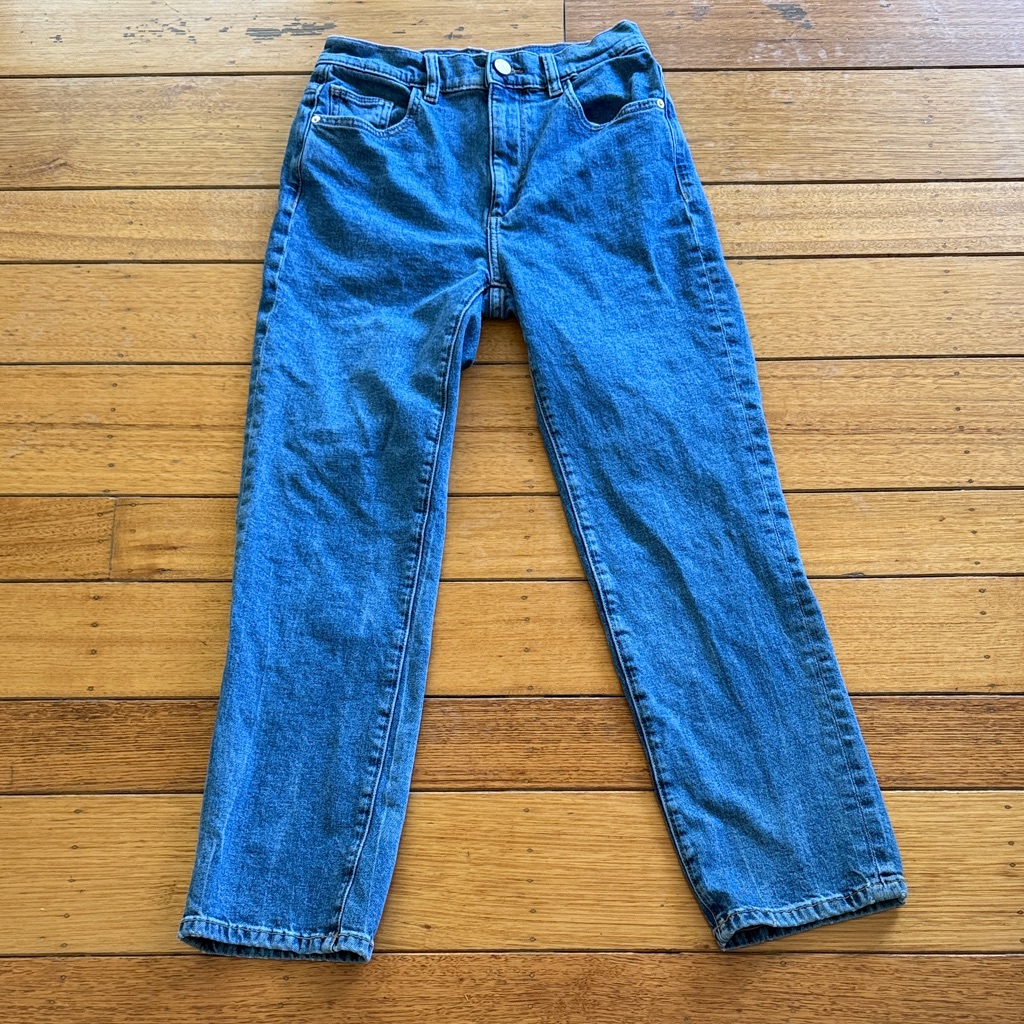 Dl 1961 Patti Straight High Rise Vintage Ankle Jeans Size 25. Blue Rapids Wash.